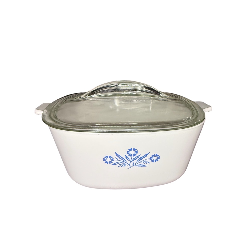 Vintage Corning Ware Blue Cornflower 2.5 Qt Casserole Dish With Lid P-2 1/2-B